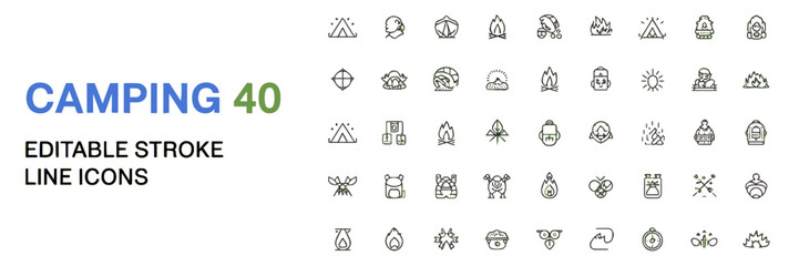 Editable Stroke Line Icons-Vector Icon Set