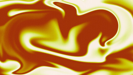 Abstract Swirling Liquid Texture in Yellow and Orange Tones