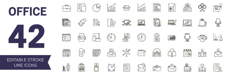 Editable Stroke Line Icons-Vector Icon Set