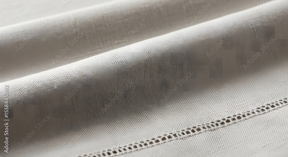 Poster elegant, slightly textured light grey fabric with subtle patterns creates a sophisticated and soft s