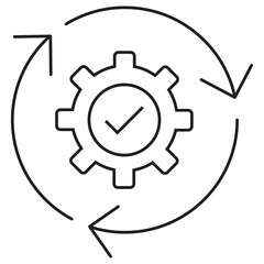 Agile Cycle icon, Driving Innovation Through the Agile Cycle, Adaptive Progress Mastering the Agile Development Loop, vector