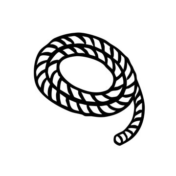 recommend clip art: ロープ　線画　手書き