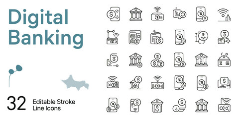 Editable Stroke Line Icons-Vector Icon Set