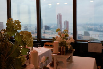wedding reception at the hotel