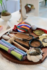 table setting in a restaurant