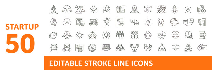 Editable Stroke Line Icons-Vector Icon Set