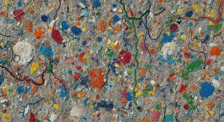 Eco-Friendly Speckled Recycled Paper Background with Natural Fibers