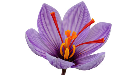 Isolated Saffron Flower