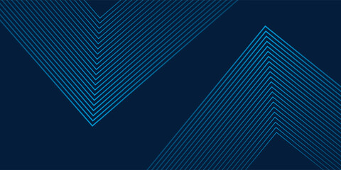 Dark blue background. Modern line stripes curve abstract presentation background. Luxury paper cut background. Abstract decoration, golden pattern, halftone gradients