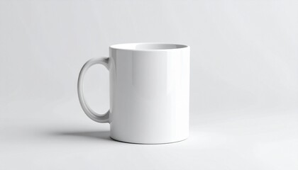Obraz premium white cup on white background