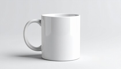 Obraz premium white cup on white background