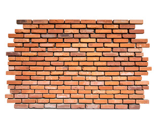 Obraz premium Rustic red brickwork forms a strong, traditional textured surface for various design projects.