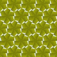 A beautiful pattern of green triangles on a light background