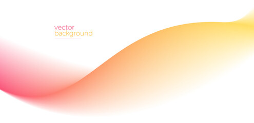 Smooth flow of wavy shape with gradient vector abstract background, red and yellow design curve line energy motion,