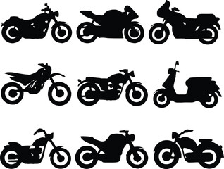 Obraz premium set of bikes transport illustration