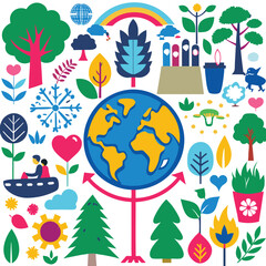 ecology and environment infographics