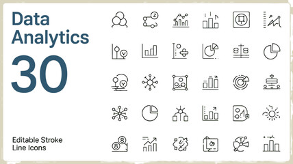 Mechanics Editable Stroke Line Icons &ndash; 36 Vector Icon Set