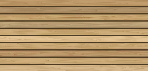 Horizontal wooden planks background. Vector wood textured background for contemporary interior design