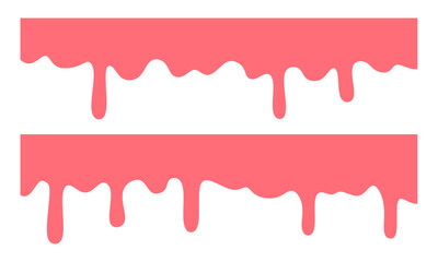 Dripping strawberry texture background set. pink fluid background. Banner seamless pattern.	