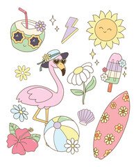 Cute Summer Doodles Collection set