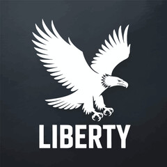 Obraz premium Falcon of liberty sign