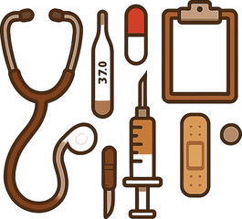emergency medical kit vector, 