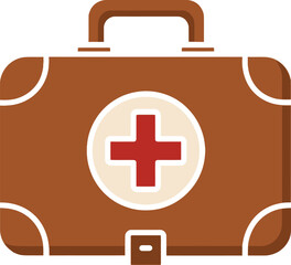 Doctors bag,first aid silhouette vector, black first aid