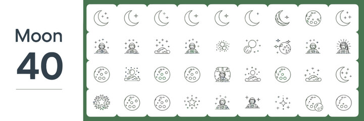 Mechanics Editable Stroke Line Icons &ndash; 36 Vector Icon Set