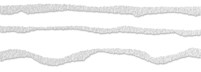 Paper edge texture. Vector like torn paper.