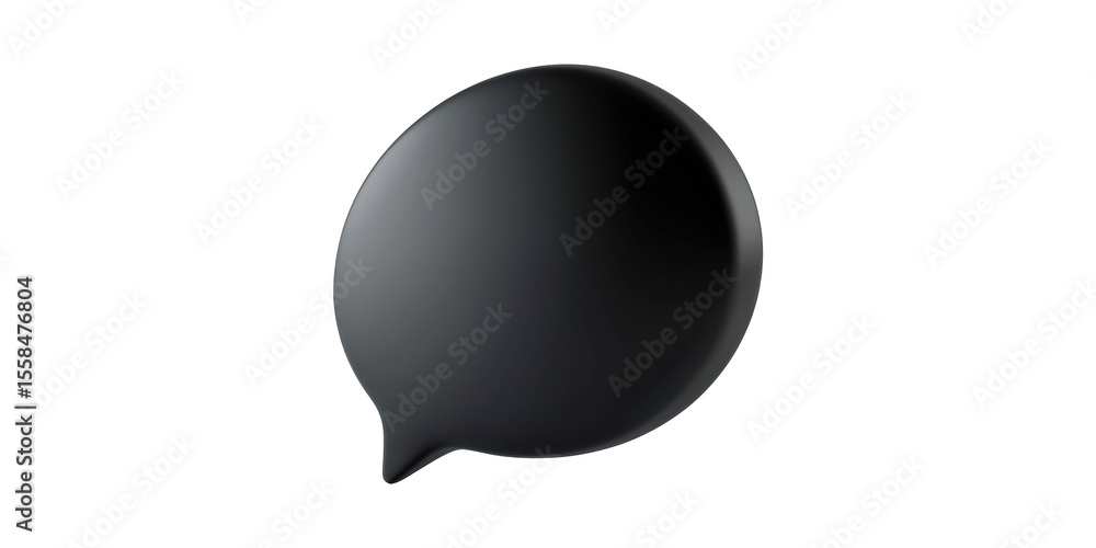 Poster black speech bubble icon. symbol of communication and messaging in digital media isolated on transpa