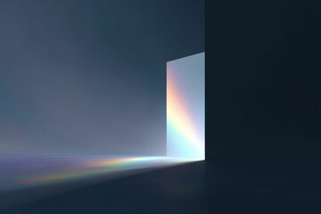 Close-up shot of thick paint of various bright colors flowing down and mixing together. Beautiful simple AI generated image