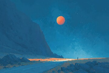 A full-length Descendant of man with a body resemb_007. Beautiful simple AI generated image