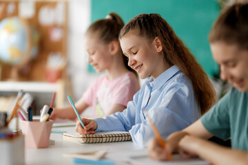 Children are learning in the class