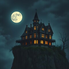 halloween night with castle