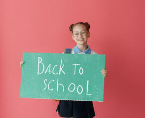 girl is ready to back to school