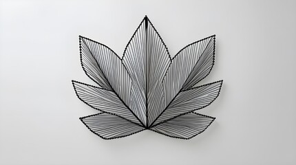 black leaf on black background