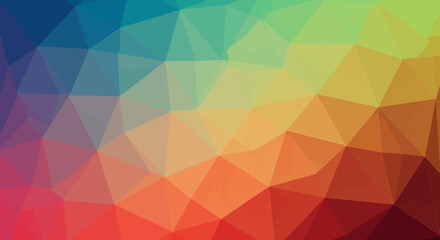 Abstract Colorful Low Polygonal Background