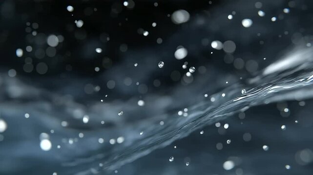 Aesthetic chaos of water scattering in the air