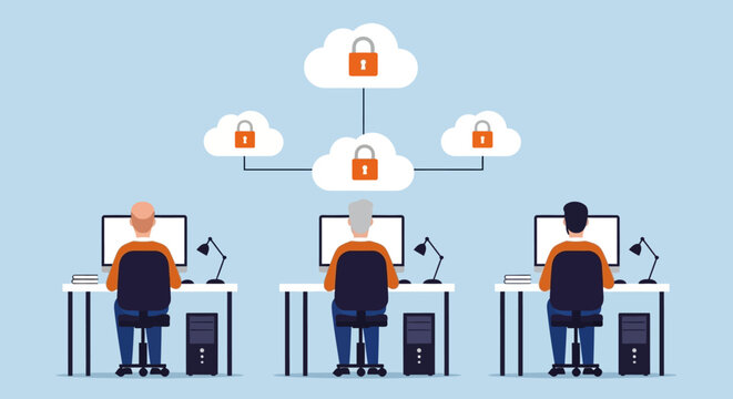 Secure Cloud Computing Data Protection and Access Control for Multiple Users