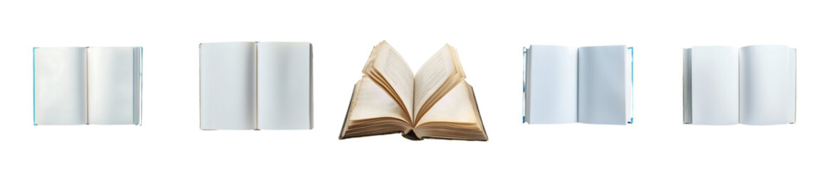 Obraz premium Open Books Collection: A Visual Representation of Knowledge and Storytelling