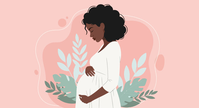 Expecting Mother A Gentle Illustration of Pregnancy and Motherhood