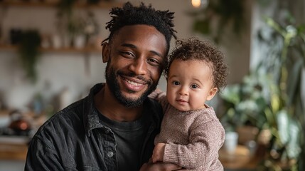 In Safe Arms  Candid Photograph of a Person Holding a Baby in a Peaceful Indoor Setting