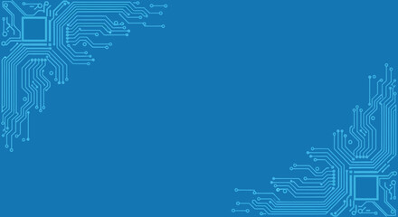 Abstract Technology Background Circuit Board Design, Digital Electronics Illustration