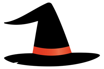  魔女の帽子　オレンジリボン