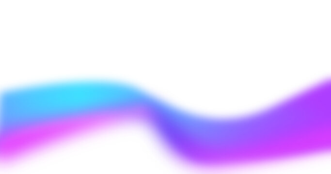 Dise&ntilde;o de onda colorida con degradado y desenfoque sobre fondo transparente