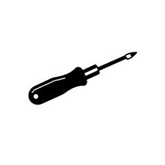 Screwdriver Tool Icon. This versatile vector illustration is perfect for representing assembly, repair, DIY projects, and general hand tool themes