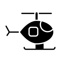 Military Helicopter Icon Design