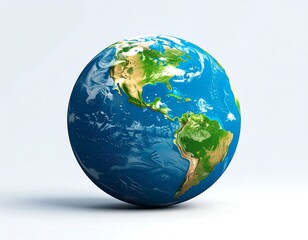 Fototapeta premium Earth globe, realistic render