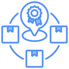 Obraz premium Brand Positioning Icon