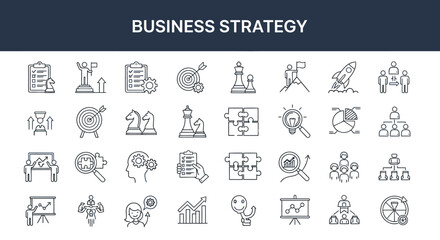 Workshop Icons Set Collaboration, Idea Generation and Teamwork for Business Meetings and Creative Sessions